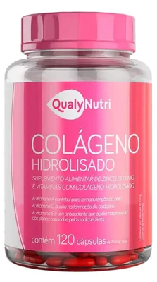 Colágeno Hidrolisado, 500mg, 120 Cápsulas, QualyNutri