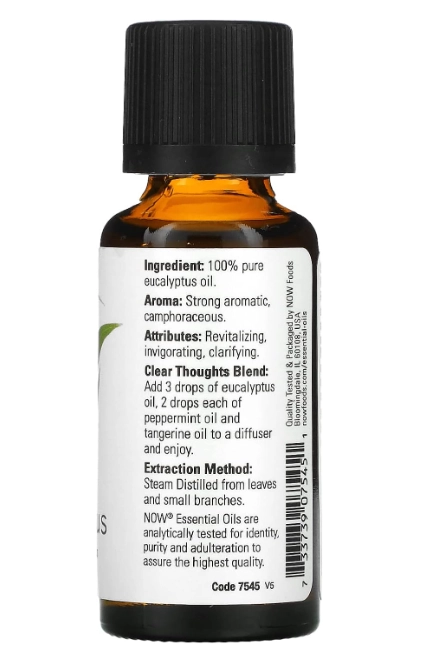 Óleos Essenciais, Aromaterapia com Fragrâncias Variadas. 30ml, Now