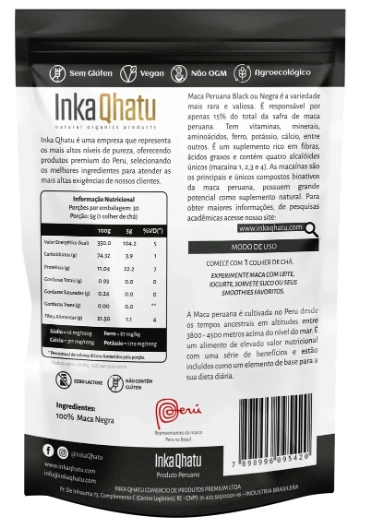 Black Maca Peruana, 150g, Inka Qhatu