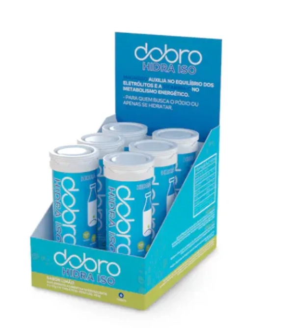 Hidra Iso, Repositor Eletrolítico, sabor Limão, 6 unid x 37g, Dobro