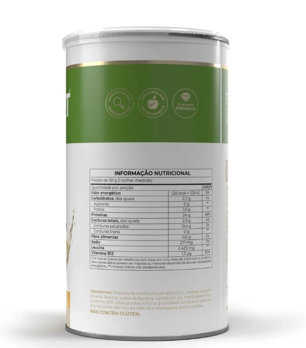 Isofort Plant, 450g Sabor Banana com Canela, Vitafor