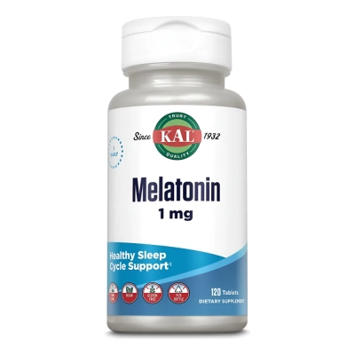 Melatonina 1 mg, Sono Saudável, 120 Comprimidos, KAL