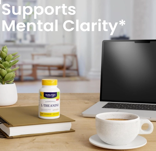 L-Theanine 100mg, 180 Cápsulas, Healthy Origins