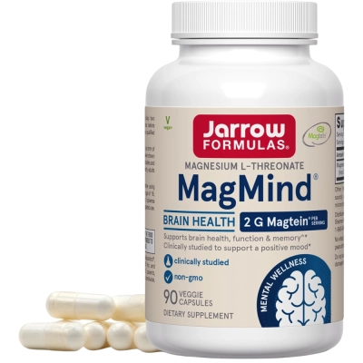 Magnésio L-Threonate (MagMind), 2mg, 90 Cápsulas, Jarrow Formulas