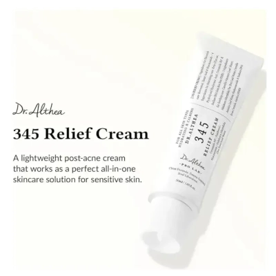 Hidratante Facial, 345 Relief Cream, 50ml, Dr. Althea Hidratante Facial, 345 Relief Cream, 50ml, Dr. Althea