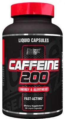 Cafeína, (caffeine) 200mg, 60 cápsulas, Nutrex
