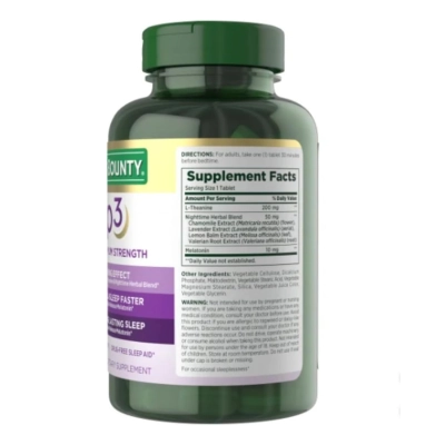 Melatonina Sleep3 (Três Camadas) 10Mg, 120 Tablets, Natures Bounty