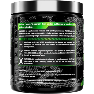 BCAA 6000, 237g Pó, Sabor Maçã Verde, Nutrex