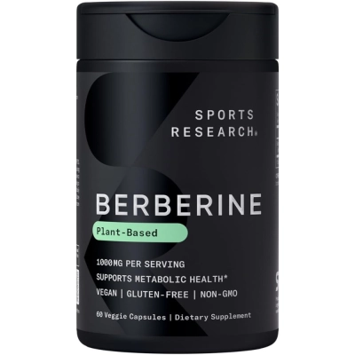 Berberina, 1000mg, 60 Cápsulas, Sports Research
