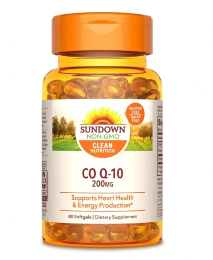Coenzima CoQ10, 200mg Q-Sorb, 40 Cápsulas, Sundown