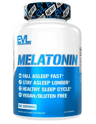 Melatonina 5mg, 100 comprimidos, Evlution Nutrition