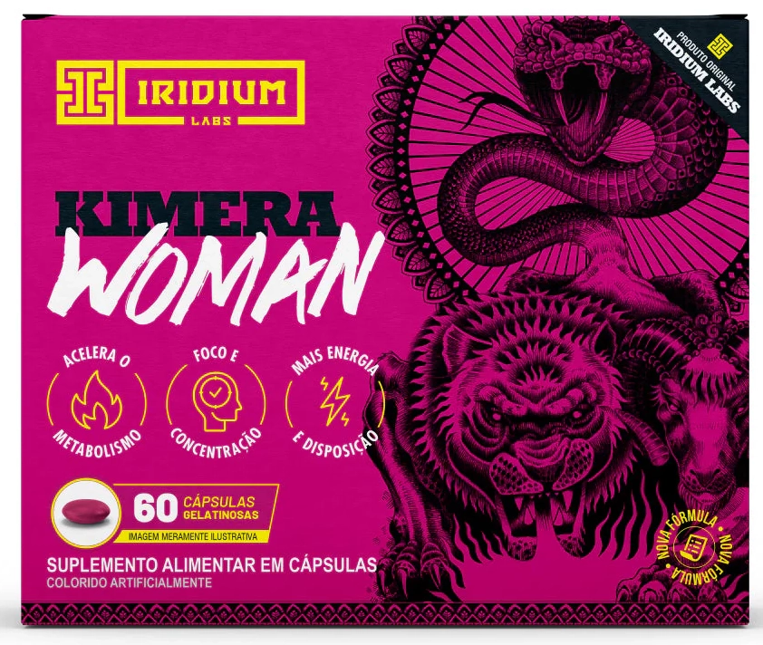 Termogênico Kimera Woman, 60 Cápsulas, Iridium Labs