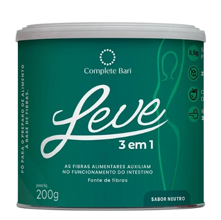 Contra Reganho de Peso, LEVE 3 em 1, 200g Sabor Neutro, Complete Bari