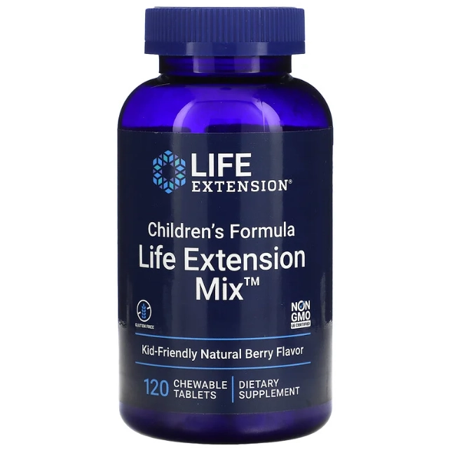 Multivitamínico Infantil, Children's Formula, 120 Comprimidos Mastigáveis, Life Extension