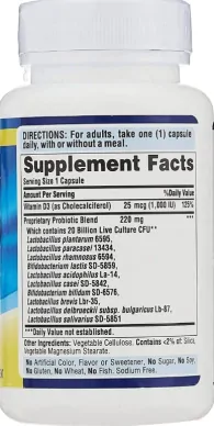Probiótico 10 Billion, 120 Capsulas, Puritans Pride