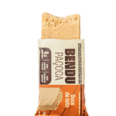 Paçoca, Display com 24 unidades da Paçoca com Whey, Sem Açúcar, Sabores, Bendu