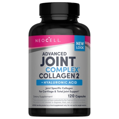 Complexo Articular Colágeno Tipo 2 + Ácido Hialurônico, 120 Cápsulas - Neocell 