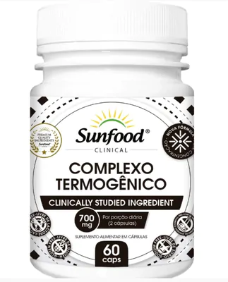 Complexo Termogênico, 700mg, 60 Cápsulas, Sunfood