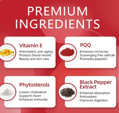 Ubiquinol, Coenzima CoQ10 200mg, Com Vitamina E,  PQQ e Pimenta Preta, 120 Softgels, Dr Foster