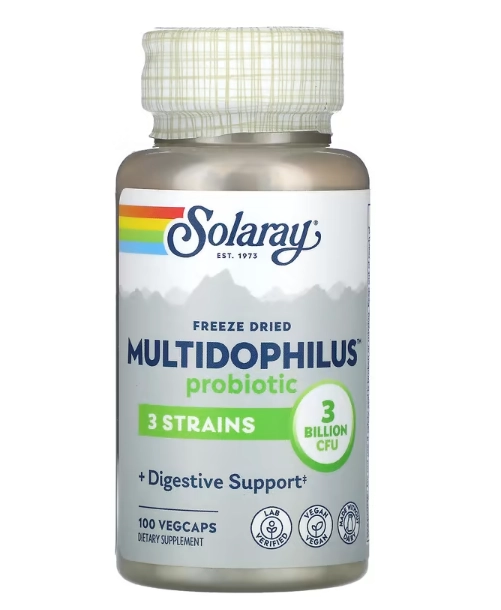 Multidophilus liofilizado, 3 bilhões de UFCs, 100, Solaray