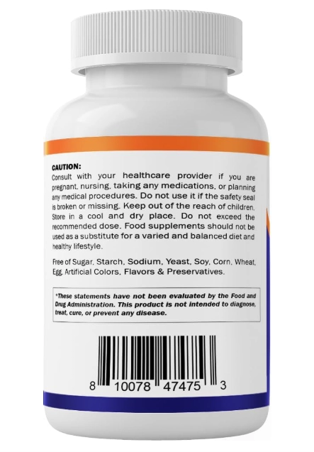 Lithium Orotate 5mg, 240 Cápsulas, Vitamatic