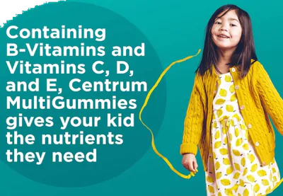 Centrum Kids, 110 gomas Sabor ponche tropical