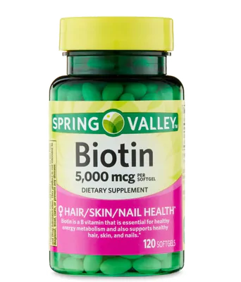 Biotina 5000mcg, 120 Capsulas, Spring Valley