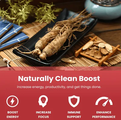 Panax Ginseng Vermelho Coreano, 500mg, 120 Cápsulas, NutraChamps