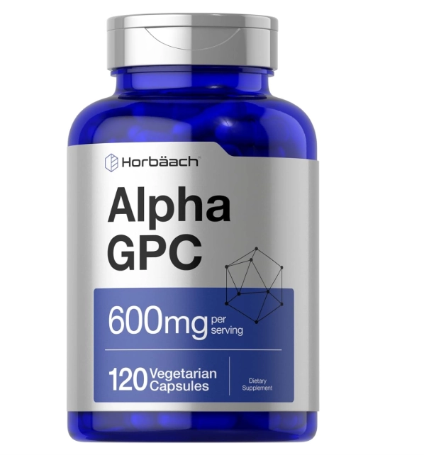 Alpha GPC 600mg, 120 Cápsulas, Horbaach
