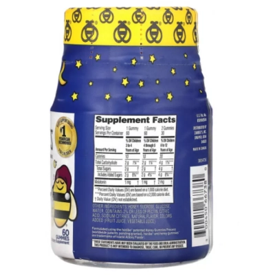 Melatonina Kids, 1mg, 60 Gomas Sabores, Zarbee's