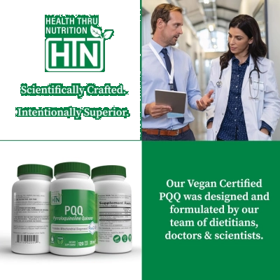 PQQ 20mg, Energia, Disposição e Saúde Celular, 120 Cápsulas, HTN