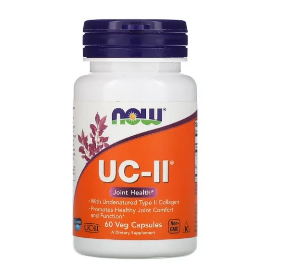 UC-II, Colágeno Tipo II, Saúde das articulações, 40mg, 60 Cápsulas, Now