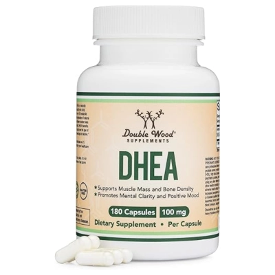 DHEA 100mg, 180 Cápsulas, Double Wood