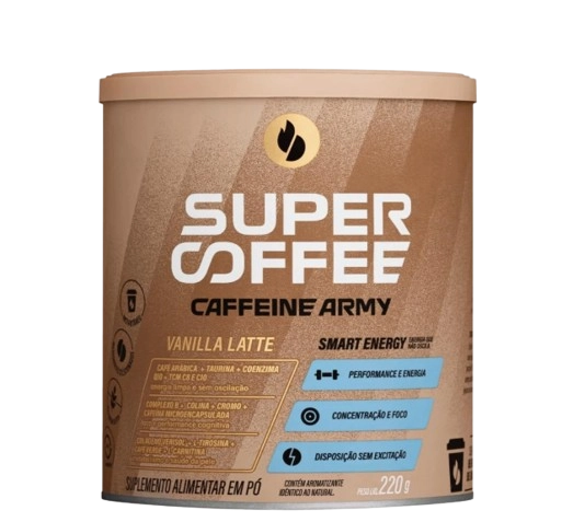 SuperCoffe 3.0 Energia, Foco e Concentração, 220g, Sabores, Caffeine Army