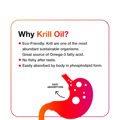 Krill Oil Ômega 3, Coração, Memória e Vitalidade Diária, 90 Softgels, MegaRed