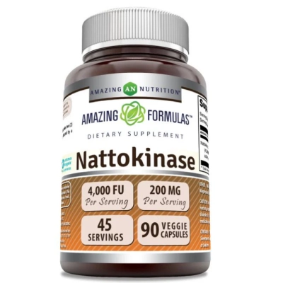 Nattokinase 200mg, 4000FU, Cápsulas, Amazing Formulas