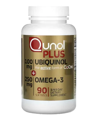 Plus Ubiquinol 100mg + Ômega-3 250mg, 90 Cápsula, Qunol