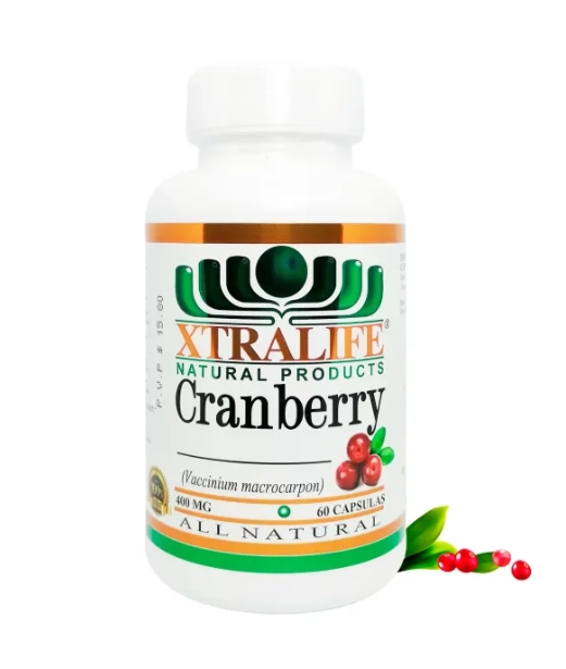 Cranberry, 400mg, 60 Cápsulas, Xtralife