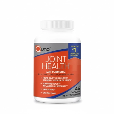 Joint Health Suplemento para Articulações 5 em 1, Com Glucosamina, Condroitina e MSM, 45 Cápsulas,  Qunol
