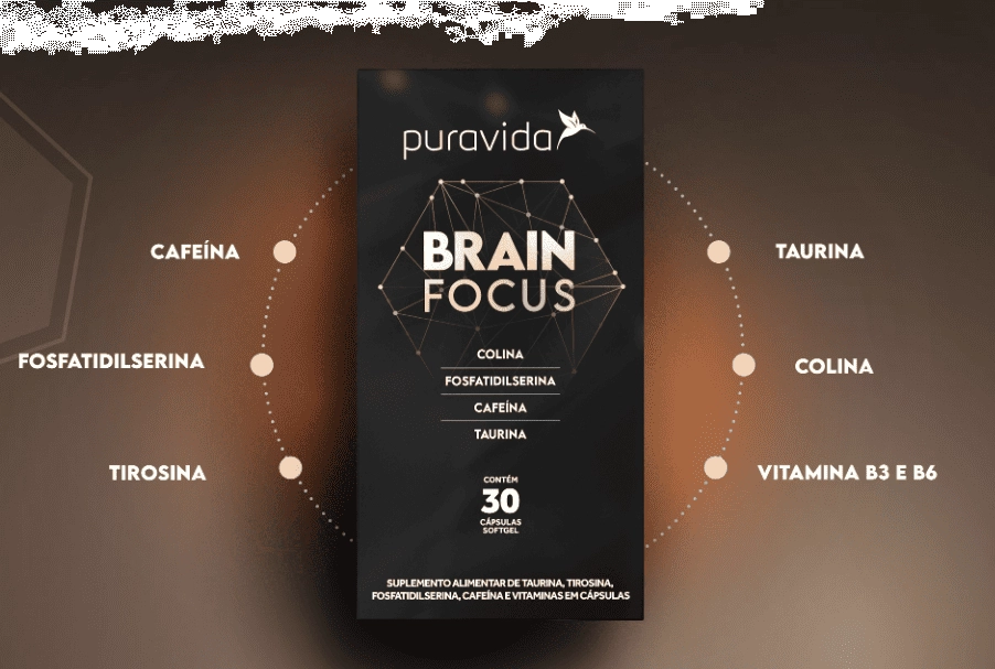 Brain Focus, 30 Cápsulas, Puravida