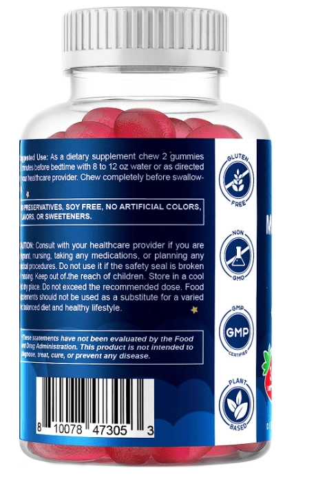 Melatonina 60mg, 60 Gomas Vag Sem Açúcar, Vitamatic