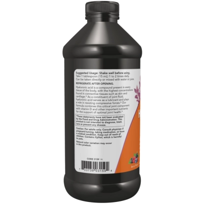 Liquid Hyaluronic Acid, (Ácido Hialurônico Líquido), 100 mg , 473ml, Now