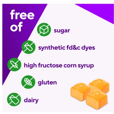 GLP-1 Support Fibras Plus, com vitaminas D, B12 e Ácido Fólico, 90 Gomas Sabor Cítrico sem açúcar, Vitafusion