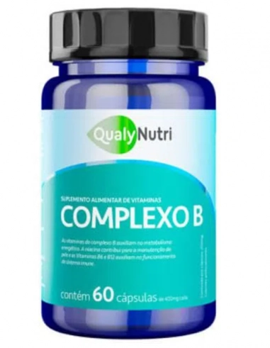Complexo B, 250mg, 60 Cápsulas, QualyNutri