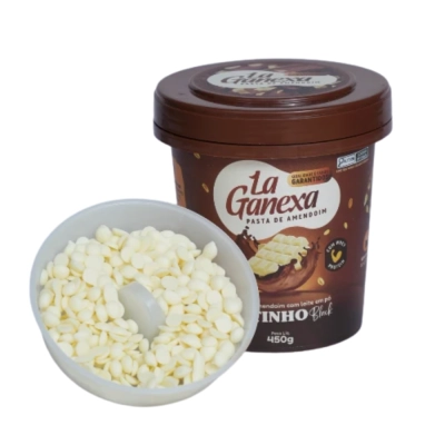 Pasta de Amendoim com Whey, 450g, Sabores, La Ganexa