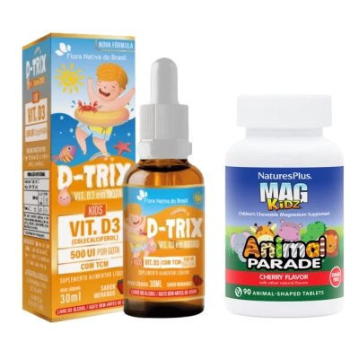 Kit Crescimento Saudável Vitamina D + Magnésio 