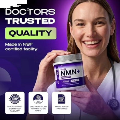 NMN+ 10.000mg, Alta Potência, Energia, Vitalidade e Longevidade, 90 Cápsulas, Pure Health