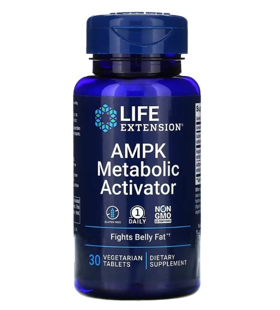AMPK, Ativador Metabólico, 30 Comprimidos, Life Extension