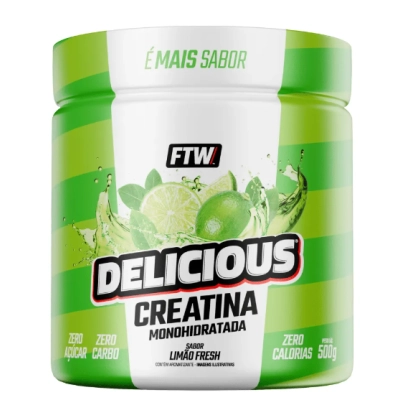 Delicious Creatina Monohidratada, 500g Sabores, FTW
