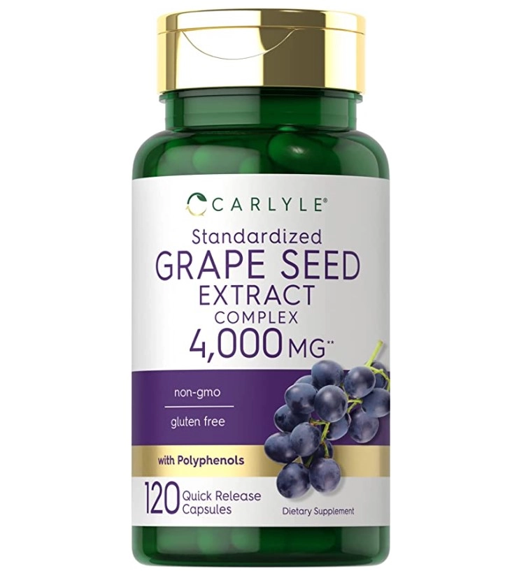 Grape Seed Extract, 4.000mg, 120 cápsulas, Carlyle